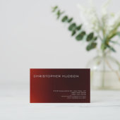 Moderne rode eenvoudige Visitekaartje (Staand voorkant)