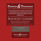 Moderne rode en bruine schilder en decorator flyer