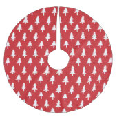 Moderne rode en witte kerstbomen kerstboom rok (Voorkant)