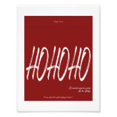 Moderne rode kerst chocolade verpakking Hersheys X Foto Afdruk (Voorkant)