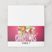 Moderne Rode Kerstmis Illustratie grafisch ontwerp (Buitenkant ongevouwen)