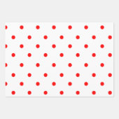 Moderne rode kerstStippen en stripes die pap knipp Inpakpapier Vel (Voorkant 2)