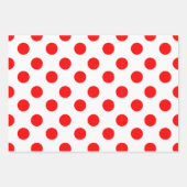 Moderne rode kerstStippen en stripes die pap knipp Inpakpapier Vel (Voorkant)