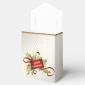 Moderne Rode Kerstvakantie Cadeaubox Bedankdoosjes (Geopend)