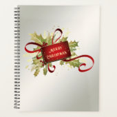 Moderne rode kerstvakantie planner (Voorkant)