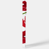 Moderne rode klaprozen bloemen Case-Mate iPhone case (Achterkant / Rechts)