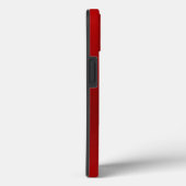 Moderne Rode Metallic Aangepaste Naam Case-Mate iPhone Case (Achterkant / Rechts)