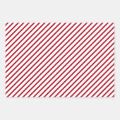 Moderne rode Polka Dot Star Line Pattern Feestdage Inpakpapier Vel (Voorkant 3)