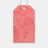 Moderne rode race auto verjaardag cadeaulabel (Achterkant)