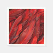 Moderne rode veren servet (Voorkant)