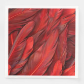 Moderne rode veren servet (Voorkant)