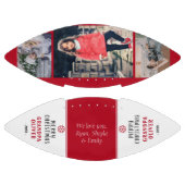 Moderne rode vrolijke kerst opa foto collage american football (Panelen)