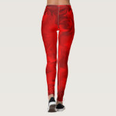 Moderne rode werveling leggings (Achterkant)
