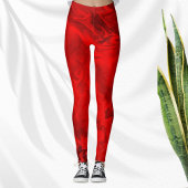 Moderne rode werveling leggings