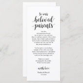 Moderne, roestvrije, zwarte plaatsbepalende Dank u Programma (Voorkant / Achterkant)