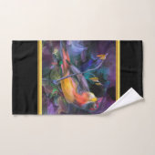 Moderne romantique avec un humour ornithologique c (Serviette à main)