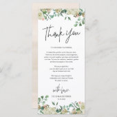 Moderne romantique Cadre Carte de remerciements (Devant / Derrière)