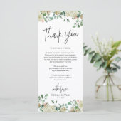 Moderne romantique Cadre Carte de remerciements (Debout devant)