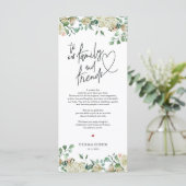 Moderne romantique Cadre Carte de remerciements (Debout devant)