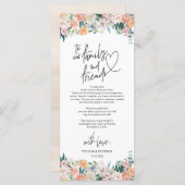 Moderne romantique Cadre Carte de remerciements (Devant / Derrière)