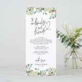 Moderne romantique Cadre Carte de remerciements (Debout devant)