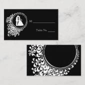Moderne Romantique Couple Mariage Cartes de Place (Devant / Derrière)