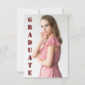 Moderne  romantische afstuderen floral 1960  RSVP kaartje (Voorkant)