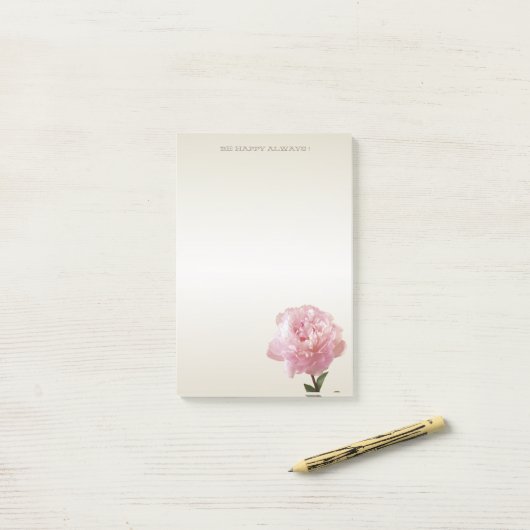 Moderne Romantische anjer - Gepersonaliseerd Post-it® Notes (Op bureau)