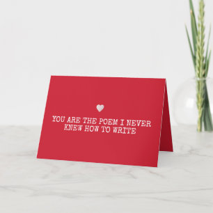 Moderne Romantische Minimalistische Valentijnskaar Feestdagen Kaart