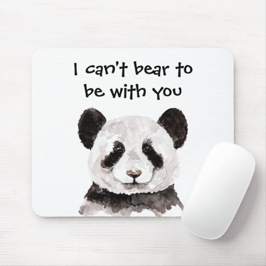 Moderne romantische prijsopgave met zwart-wit Pand Muismat (Met muis)