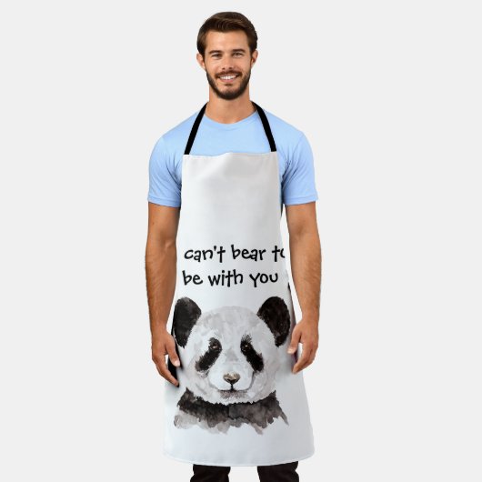 Moderne romantische prijsopgave met zwart-wit Pand Schort (Gedragen)