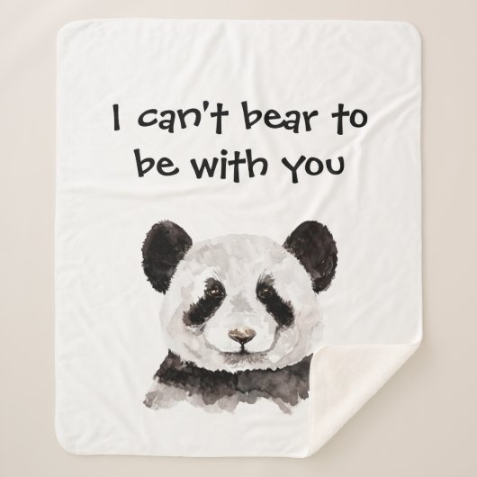 Moderne romantische prijsopgave met zwart-wit Pand Sherpa Deken (Voorkant)