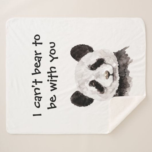 Moderne romantische prijsopgave met zwart-wit Pand Sherpa Deken (Voorkant (horizontaal))