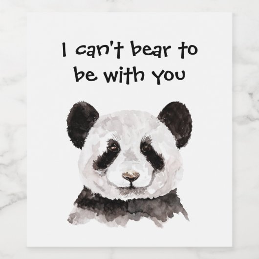 Moderne romantische prijsopgave met zwart-wit Pand Wijn Etiket (Enkel label)