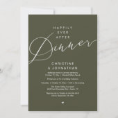 Moderne Romantische Trouwfeest 'Happily Ever After Kaart (Voorkant)