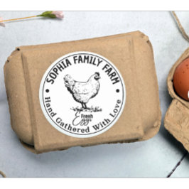 Moderne  ronde Gepersonaliseerde Boerderij Eigenaa Ronde Sticker
