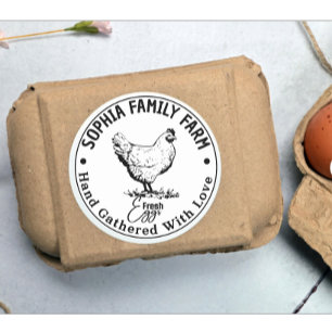 Moderne ronde Gepersonaliseerde Boerderij Eigenaa Sticker