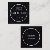 Moderne, ronde tekst vierkante visitekaartje (Voorkant / Achterkant)