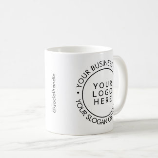 Moderne Ronde Zakelijke Logo Promotie Koffiemok