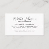 Moderne Rood en Zwart Professioneel Visitekaartje (Achterkant)