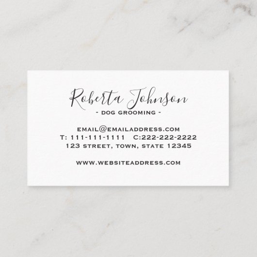 Moderne Rood en Zwart Professioneel Visitekaartje (Achterkant)