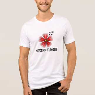 Moderne Rood Geometrische Bloem Grafische Kunst Tri-Blend Shirt