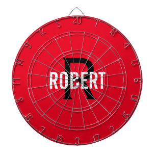 Moderne roodmonogram: dartboard dartbord