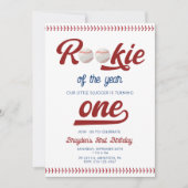 Moderne Rookie van het Jaar Honkbal Verjaardag Kaart (Voorkant)