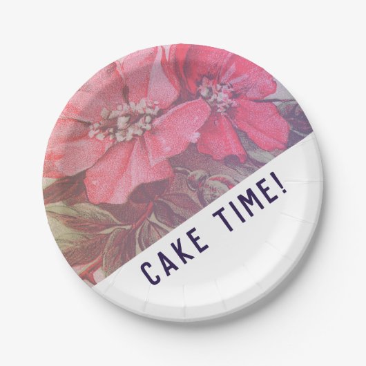 Moderne Roos Desert Borden Papieren Bordje (Voorkant)