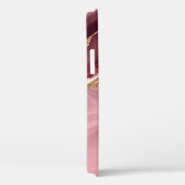 Moderne Roos Gold Agate Case-Mate iPhone Case (Achterkant / Rechts)