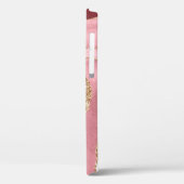 Moderne Roos Gold Agate Case-Mate iPhone Case (Achterkant / Links)