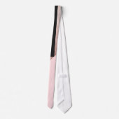 Moderne Roos Gold Black Blush Pink Geometric Stropdas (Achterkant)