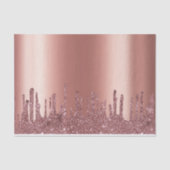 Moderne Roos Gold Driving Glitter Wedding Tissuepapier (Voorkant)