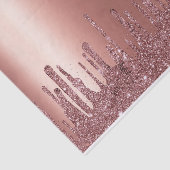 Moderne Roos Gold Driving Glitter Wedding Tissuepapier (Detail)